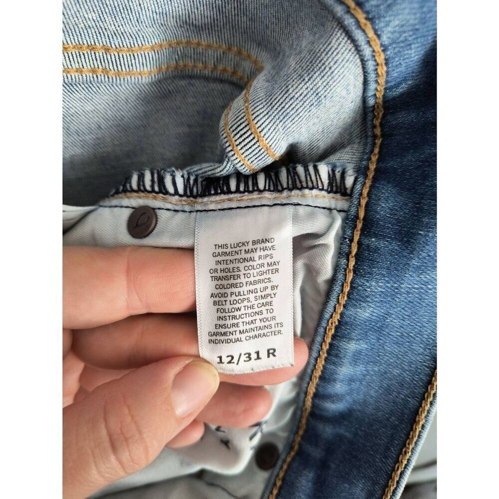 Lucky Brand High Rise Distressed Blue Jeans - Picture 9 of 11